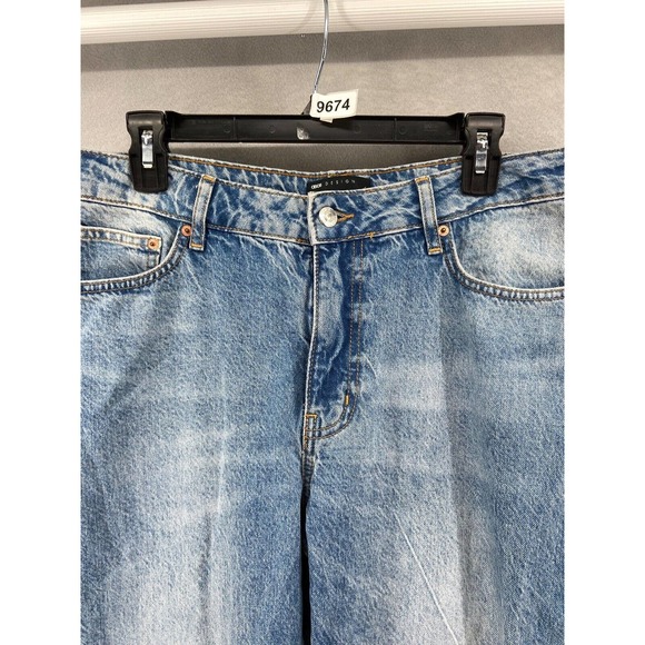 ASOS Design Jeans Womens Size 32x32 Straight Leg Blue Mid Rise Relaxed Fit - Picture 11 of 11